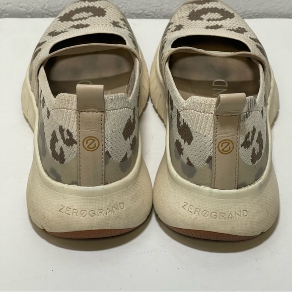 Cole Haan Zerogrand Flex Mary Jane Slip-On Ivory/White Cap Grey/Walnut Leopard - Picture 4 of 6